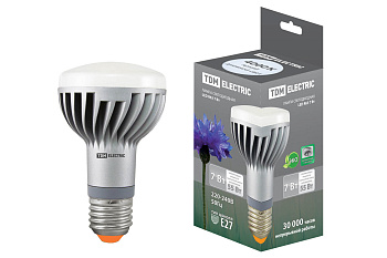 TDM Лампа светодиодная R63-9 Вт-220 В -4000 К–E27 SQ0340-0060