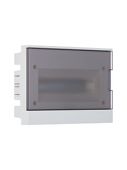 ABB Basic E Бокс в нишу 12М серая прозрачная дверь (c клеммами) 1SZR004002A1204