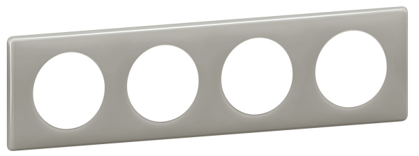 Купить Legrand Celiane Серый глянец Рамка 4-я (2+2+2+2 мод) 066604