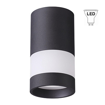 Novotech 370680 NT19 000 черный Светильник накладной IP20 GU10 9W 220-240V ELINА