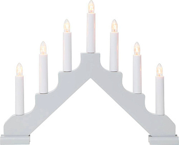 Eglo 286-19-1 Светильник ADA, 7X3W, (E10) 220V, 37,5х30 см, дерево, серый, пластик, белый