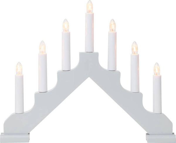 Eglo 286-19-1 Светильник ADA, 7X3W, (E10) 220V, 37,5х30 см, дерево, серый, пластик, белый