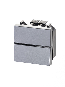 ABB NIE Zenit Серебро Переключатель 1-клавишный перекрестный 2 мод 2CLA221000N1301