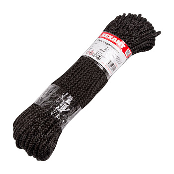 Шнур с сердечником 7мм 50м (черный) Rexant 77-1751-1