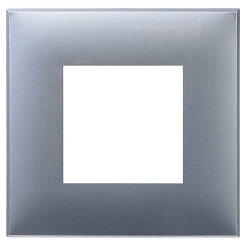 DKC Рамка "Avanti", "Закаленная сталь", 1 пост (2 мод.)