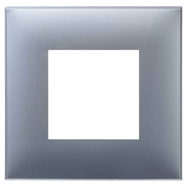 DKC Рамка "Avanti", "Закаленная сталь", 1 пост (2 мод.)