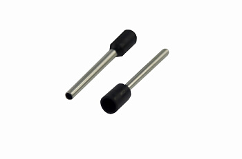 Наконечник штыревой втулочный изолированный F-18мм 1.5мм² (НШВи 1.5-18) черный Rexant 08-1816