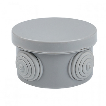 EKF PROxima Коробка распаячная КМР-040-039 с крышкой наружная (85х40) 4 мембранных ввода IP54 розничный стикер