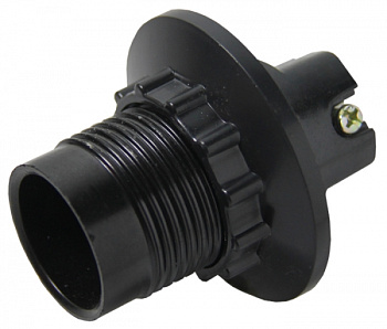 EKF PROxima Патрон карболитовый с кольцом Е14 черный без наклейки