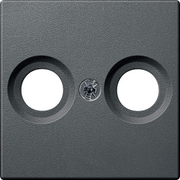 SE Merten SM Антрацит Накладка розетки TV-FM MTN4122-0414