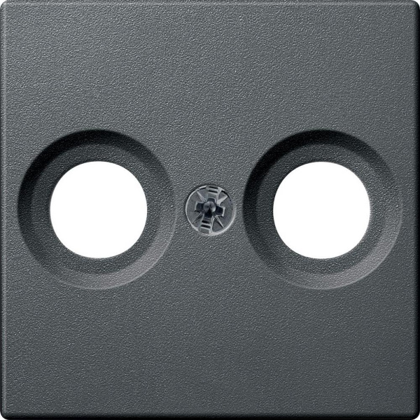 SE Merten SM Антрацит Накладка розетки TV-FM MTN4122-0414