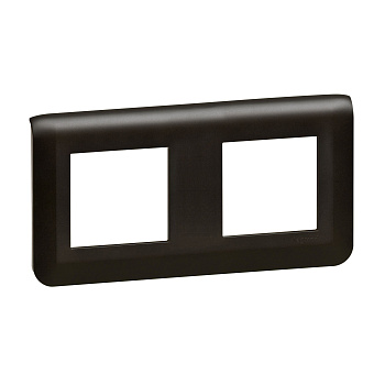 Legrand Mosaiс Рамка - Программа Mosaic - 2x2 модуля - матовая черная 079044L