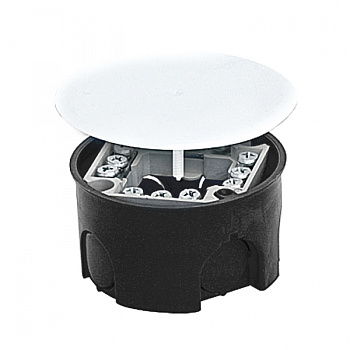 EKF PROxima Коробка распаячная КМТ-010-019 для подштукатурного монтажа с клеммником и крышкой (74х42)