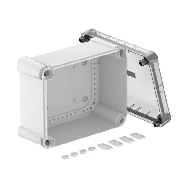 OBO Bettermann Распределительная коробка X16C, IP 67, 241x191x126 мм, сплошная стенка, с прозрачной крышкой 2005540