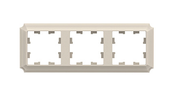 Systeme Electric AtlasDesign Antique Бежевый Рамка 3-ая, универсальная