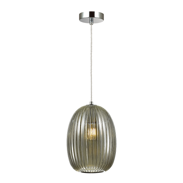 Купить Odeon Light 4702/1 ODL20 365 дымчатый/хром Подвес E27 60W 220V DORI