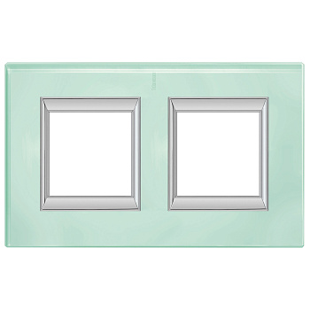 BT Axolute Кристалл Рамка 2+2 мод прямоугольная (надпись вертикально) HA4802/2VKA