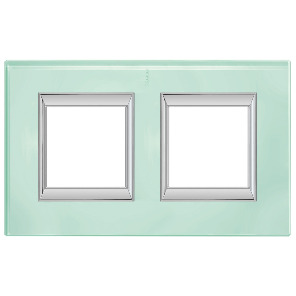 BT Axolute Кристалл Рамка 2+2 мод прямоугольная (надпись вертикально) HA4802/2VKA