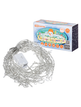 TDM Гирлянда светодиодная "Бахрома" 1,9х0,5 м, 68LED, многоцветн., 8 режимов, 250 В, IP20, SQ0361-0078