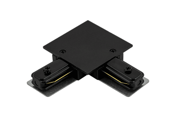 SWG L коннектор для однофазных встраиваемых трековыx систем, Черный KXZ-RC-BL-L