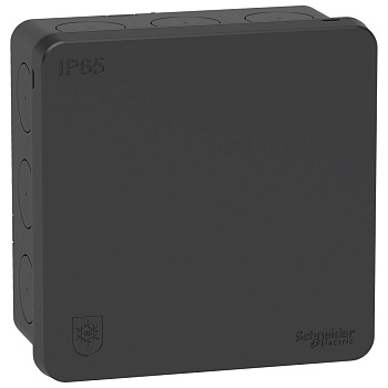 SE КОРОБКА MUREVA IP65 87х87 (77х77) АНТРАЦ IMT35336