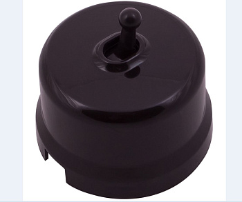 BIRONI Лизетта Пластик Коричневый Выключатель 1-кл (тумблерный) B1-230-22