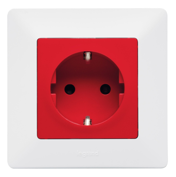 Купить Legrand Valena LIFE DIY Бел Розетка 1-ая с/з с защитными шторками, безвинт.зажим 753420