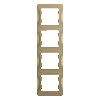 Systeme Electric Glossa Титан Рамка 4-ая, вертикальная