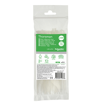 SE Стяжка кабельная 160х2.5 белая (100шт) IMT46257