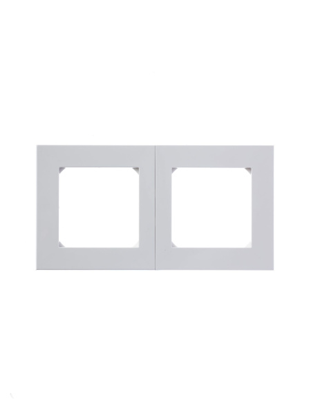 Купить ABB EPJ Levit серый / белый Рамка 2 поста 2CHH015020A6016