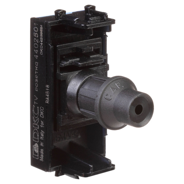 Купить DKC Розетка TV одиночная модульная, "Avanti", "Черный квадрат", 1 модуль