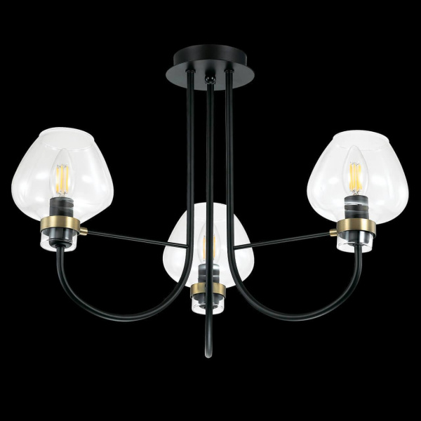 Lumion 3708/3C LN18 137 чёрный Люстра потолочная E14 3*40W 220V ILONA Купить Lumion 3708/3C LN18 137 чёрный Люстра потолочная E14 3*40W 220V ILONA