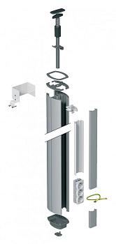 SE OptiLine 45 Стойка 2-сторонняя распорная 3,50-4,00м анодированное покрытие ISM20110