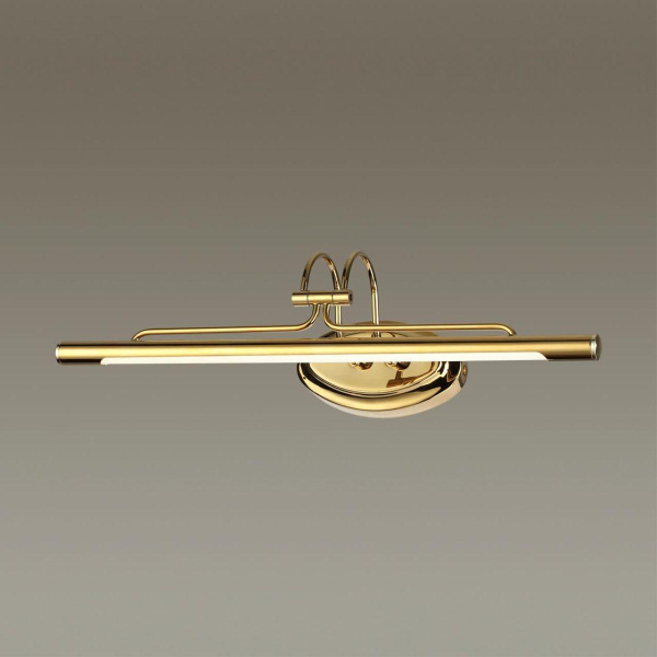 Купить Odeon Light 4906/8WL WALLI ODL22 540 золотой/металл/акрил Подсветка для картин LED 8W 4000К 570Лм BACCA