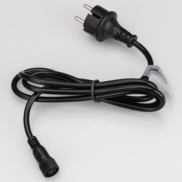 Купить Arlight Шнур питания ARD-CLASSIC-BALL-LIVE-1.5M Black (230V, 1.6A) (Ardecoled, Закрытый) 025652