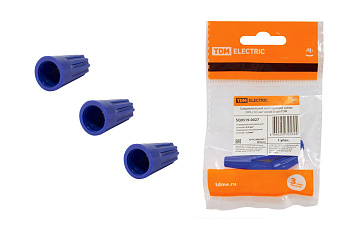 TDM Соединительный изолирующий зажим СИЗ-2 4,5 мм2 синий (5 шт) SQ0519-0027