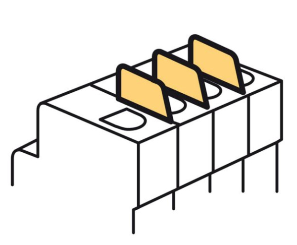 Купить Legrand DX3  Комплект из 6 межполюсных перегородок - для автоматических выключателей DX³ с шириной полюса 1 модуль 406305