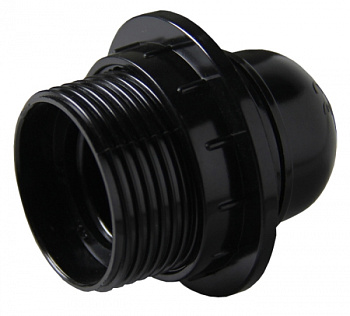 EKF PROxima Патрон карболитовый с кольцом Е27 черн.