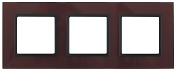 ЭРА 14-5103-25 Elegance Бордо/антрацит Стекло Рамка 3-ая