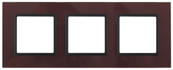 ЭРА 14-5103-25 Elegance Бордо/антрацит Стекло Рамка 3-ая