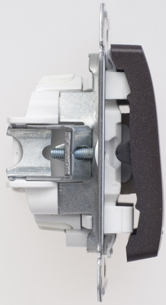 Купить Systeme Electric Glossa Шоколад Выключатель 2-клавишный с подсветкой сх.5а, 10АХ