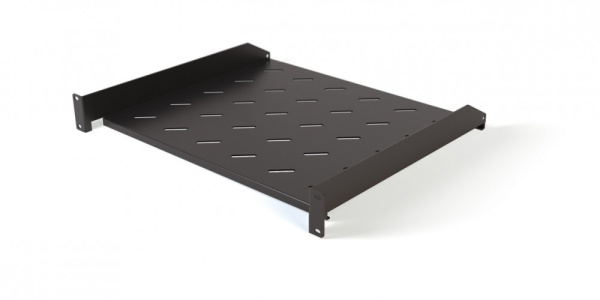 Hyperline TAL3-1U-250-RAL9005 Полка угловая с перфорацией 19", 1U, ширина 440 мм, глубина 250 мм, цвет черный (RAL 9005) 431067