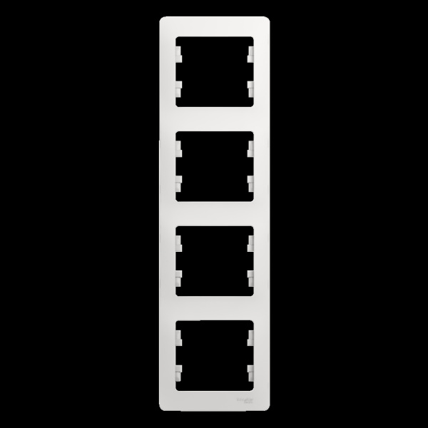 Systeme Electric Glossa Бел Рамка 4-ая, вертикальная