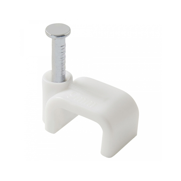 Tech-Krep Скоба для кабеля плоская Б9 мм (50 шт) - пакет 103659