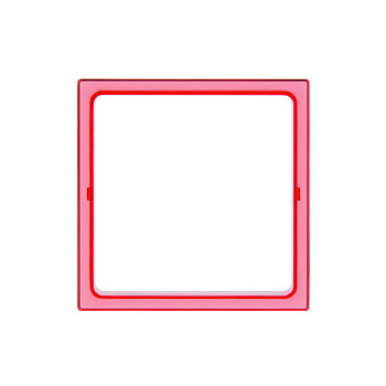 Simon 27 Play Красная прозрачный Вставка декоративная для рамок с вырезом под декор 2700670-110