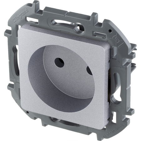 Купить Legrand INSPIRIA Алюминий Розетка 2К - 16 А - 250 В 673712