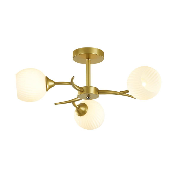Lumion 4545/3C COMFI LN21 051 матовое золото, белый Люстра потолочная E27 3*60W 220V GISELLE