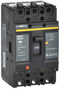 IEK MASTER Выкл. авт. ВА88-31 3Р 25А 25кА