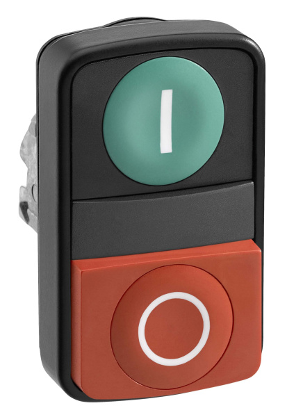 Купить SE XB4 Головка кнопки двойная с маркировкой, черная ZB4BL73417