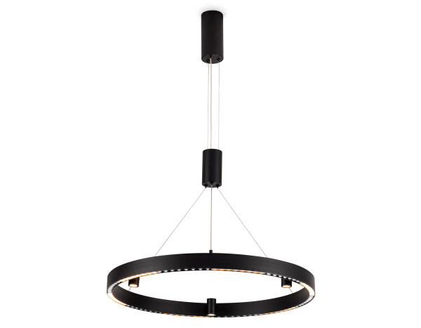 Купить Ambrella Светильник подвесной светодиодный FL5845/1+3 BK черный 40W 3000K/4200K/6400K D600*1200 (без ПДУ)